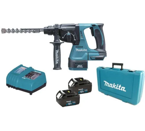 Перфоратор  Makita DHR242RFE с 2-мя АКБ, кейс