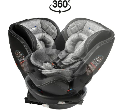 Детское автокресло Amarobaby Isofix ST-3 серый