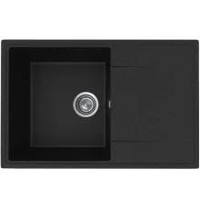 Кухонная мойка Practik PR-M 735-004 черный оникс