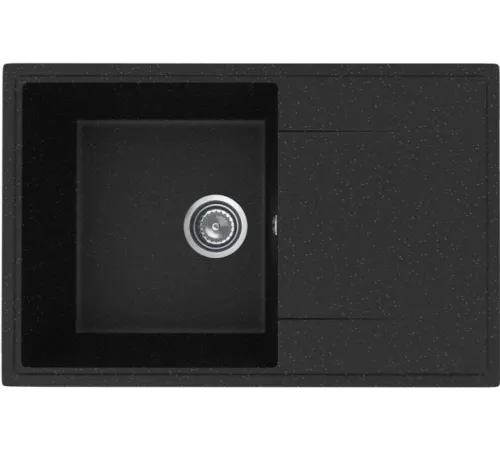 Кухонная мойка Practik PR-M 735-004 черный оникс