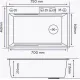 Кухонная мойка MARRBAXX C7546-R Decor C7546-DMR нержавеющая сталь