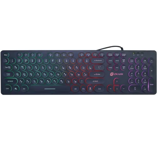 Клавиатура Oklick 420MRL черный