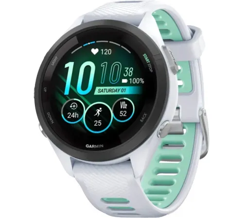 Умные часы Garmin Forerunner 265S белый камень/нео-тропик