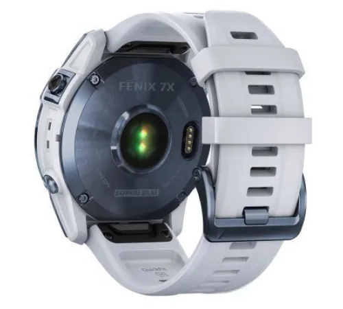 Умные часы Garmin Fenix 7X Sapphire Solar голубой минерал/белый камень