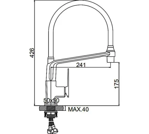 Смеситель Ledeme L4078U-12