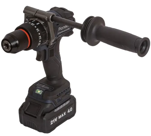 Ударная дрель-шуруповерт Pioneer Tools CID-E2002BL-01 с 2-мя АКБ, кейс