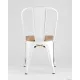 Стул Stool Group Tolix wood белый глянцевый