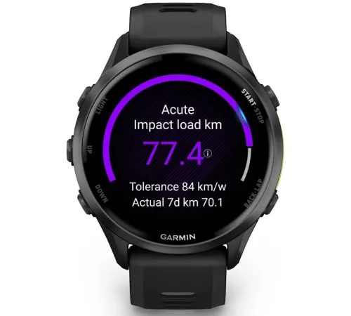 Умные часы Garmin Forerunner 970 47 мм темно-серый/серый