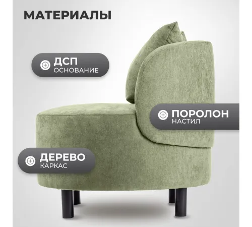 Интерьерное кресло Mio Tesoro Милан 1 JH3565-21