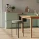 Табурет Mio Tesoro Гамма круг серый/черный