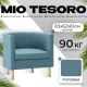 Интерьерное кресло Mio Tesoro Агата 351 синий 1175