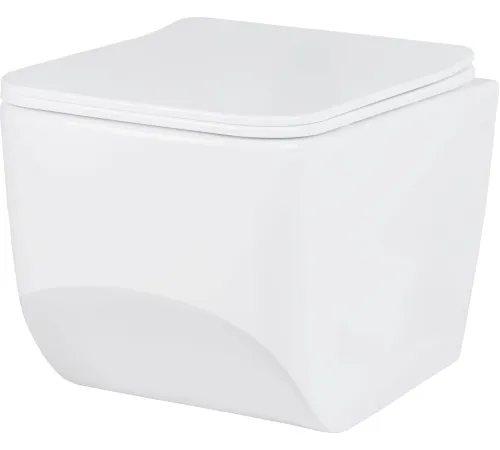 Унитаз подвесной Roxen Boro в комплекте с инсталляцией StounFix Dual Fresh 6 в 1 868631 кнопка: брашированное золото матовая