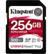 Карта памяти Kingston Canvas React Plus SDXC 256GB SDR2/256GB