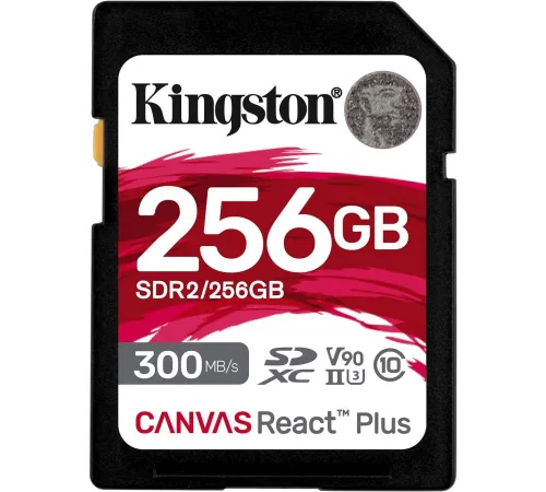 Карта памяти Kingston Canvas React Plus SDXC 256GB SDR2/256GB