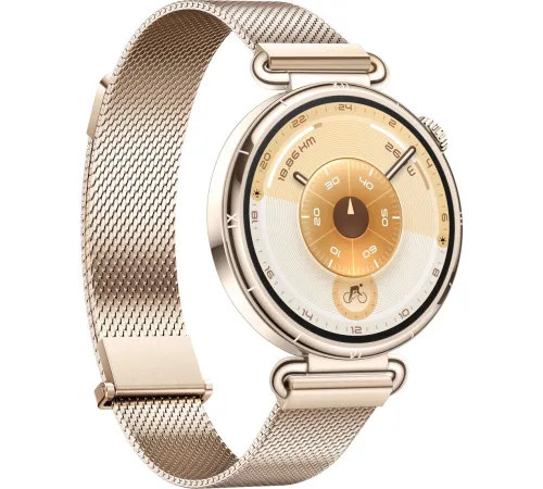 Умные часы Huawei Watch GT 6 41 мм золотистый, с золотистым миланским браслетом, международная версия