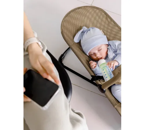 Шезлонг Amarobaby Baby Time AB21-25BT/03 бежевый