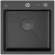 Кухонная мойка ARFEKA ECO AR 450*450 POP-UP BLACK PVD NANO DECOR MILLET GRAINS настольная