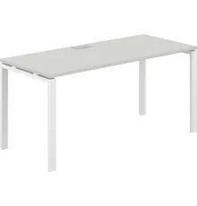 Офисный стол Norden 160х70х75 SG.206.SH.63.WH белый/серый бархат