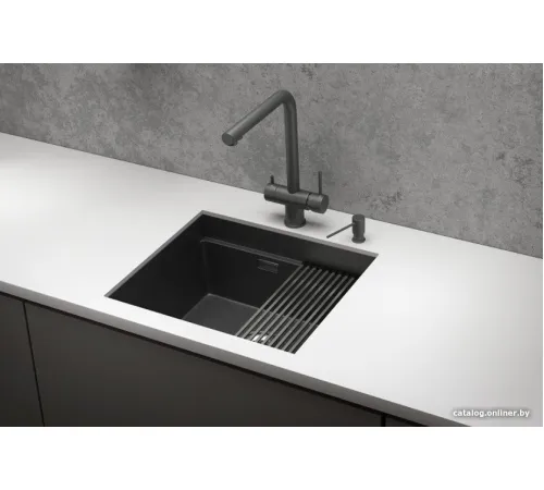 Кухонная мойка Granula KS-5045U черный матовый