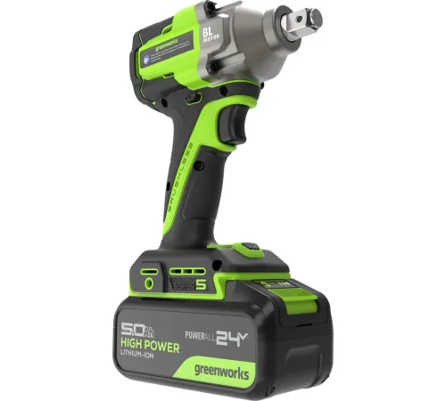 Гайковерт Greenworks IW5500 3805007CUG с 1-им АКБ