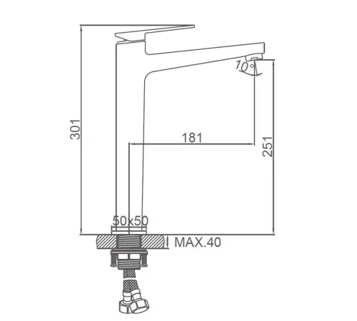 Смеситель Ledeme L1178B
