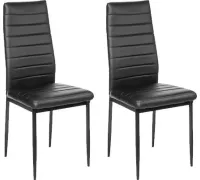 Стул Mio Tesoro Джия DC-060KD 2 шт, черный/черный