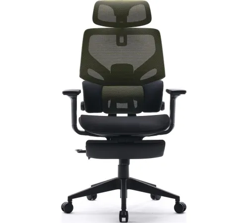Кресло CACTUS CS-CHR-MC01-LGNBK черный/салатовый