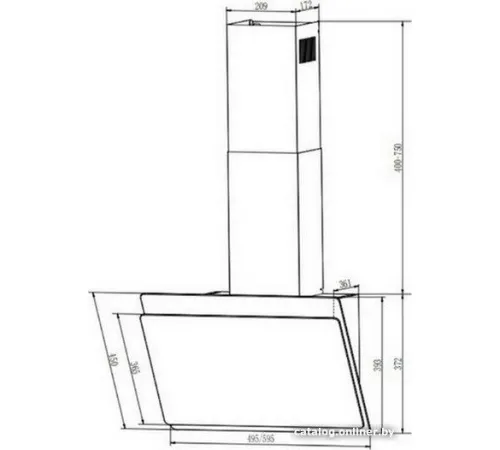 Кухонная вытяжка Faber Tocco WH 50 330.0702.954