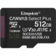 Карта памяти Kingston Canvas Select Plus microSDXC 512GB SDCS3/512GBSP