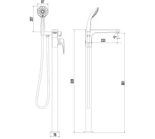 Смеситель Lemark Shift [LM4344C]