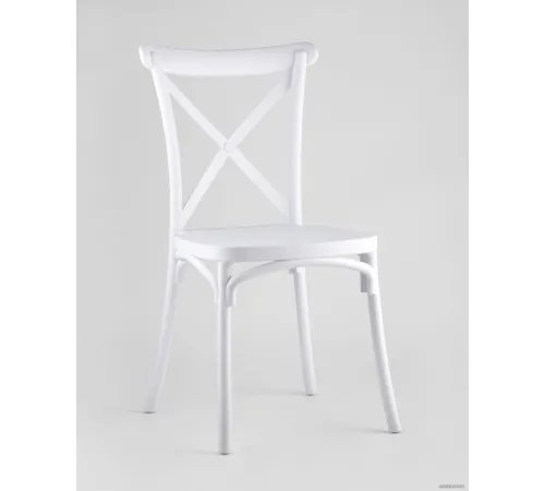 Стул Stool Group Кроссбэк пластиковый белый