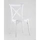 Стул Stool Group Кроссбэк пластиковый белый