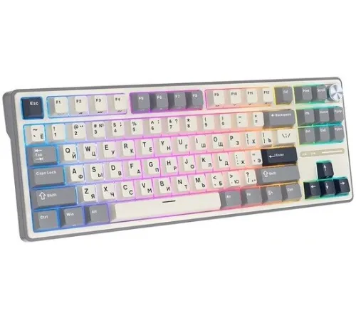 Клавиатура Royal Kludge R87 Pro Half Grey RK Brown