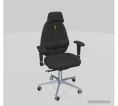 Офисное кресло Kulik System Classic азур, черный с подголовником