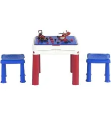 Игровой стол Keter Construction Play Table 227497 красный/синий