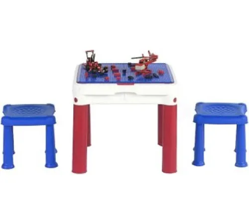 Игровой стол Keter Construction Play Table 227497 красный/синий