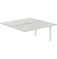Офисный стол Norden 320х163.8х75 SG.219.SH.63.WH белый/серый бархат