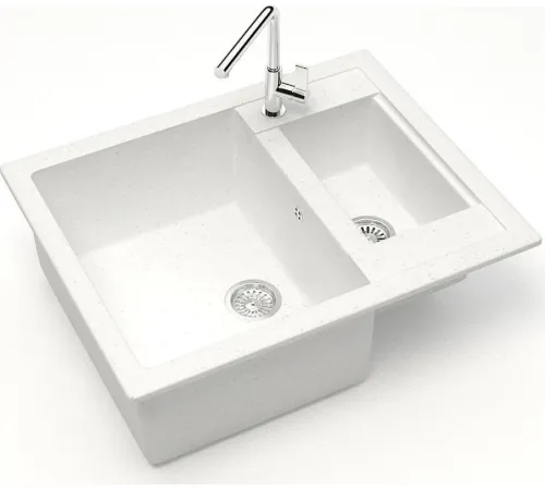 Кухонная мойка MARRBAXX Карельский камень модель 19/G31 белый