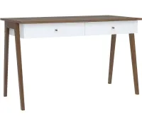Стол Black Red White Heda BIU2S белый/лиственница сибирская золотая
