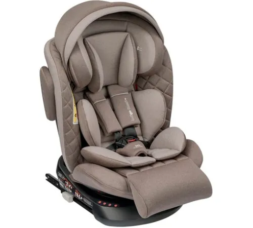 Детское автокресло Indigo Smart Plus Isofix бежевый/коричневый