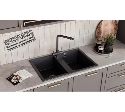 Кухонная мойка Ulgran U-608 308 черный