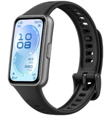 Фитнес-браслет Huawei Band 11 черный полимерный корпус, с черным силиконовым ремешком, международная версия