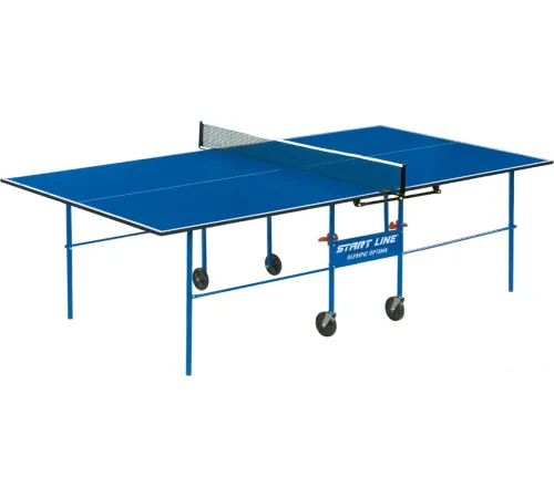 Теннисный стол Start Line Olympic Optima 6023-2 с сеткой, синий