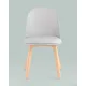 Стул Stool Group Fog с подушкой SL-7022DM светло-серый, деревянные ножки