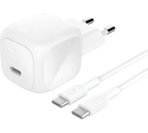 Сетевое зарядное Belkin WCA013KQ1MWH-B6 USB Type-С белый