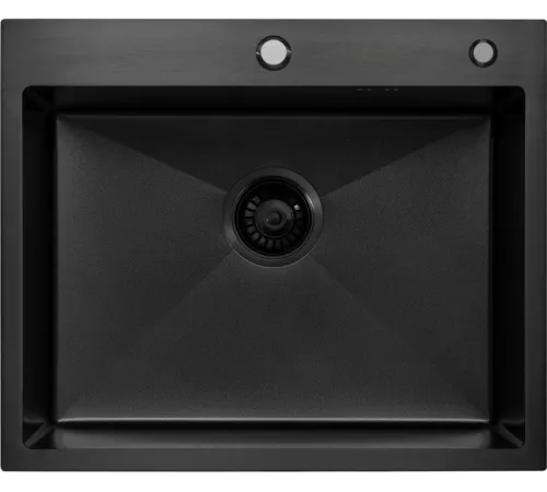Кухонная мойка ARFEKA Eco AR 600*500 Black PVD Nano Decor Volcanic Rock