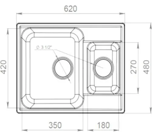 Кухонная мойка GranFest QUARZ Z-09 песочный
