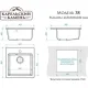 Кухонная мойка MARRBAXX Карельский камень модель 38/G31 белый