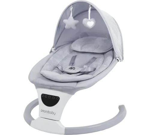 Детские шезлонги и качалки Amarobaby Teddy Swing AB24-22TED/11 серый