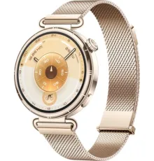 Умные часы Huawei Watch GT 6 41 мм золотистый, с золотистым миланским браслетом, международная версия